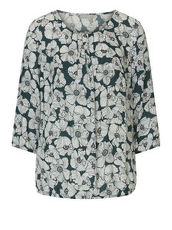 Bluse mit floralem Design Betty & Co Green/Cream - Grün