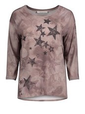 Shirt mit Sternen Applikation Betty Barclay Grau - Grau