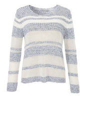 Pullover mit Ringel-Muster Passport SKY BLUE / OFFWHITE