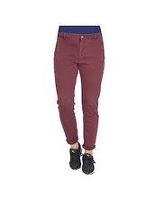 Chino Selected Femme Bordeaux