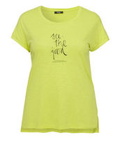 Fröhliches Statement-Shirt ,,Citrone Summer' Frapp Lime Green