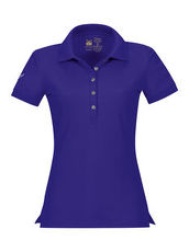Damen Poloshirt mit Swarovski® Kristallen Trigema kirsch