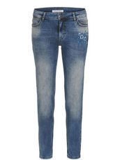 Jeans Regular Fit mit Blütenstickerei Betty Barclay Blau - Blau