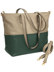 Handtasche beige grün beige-grün